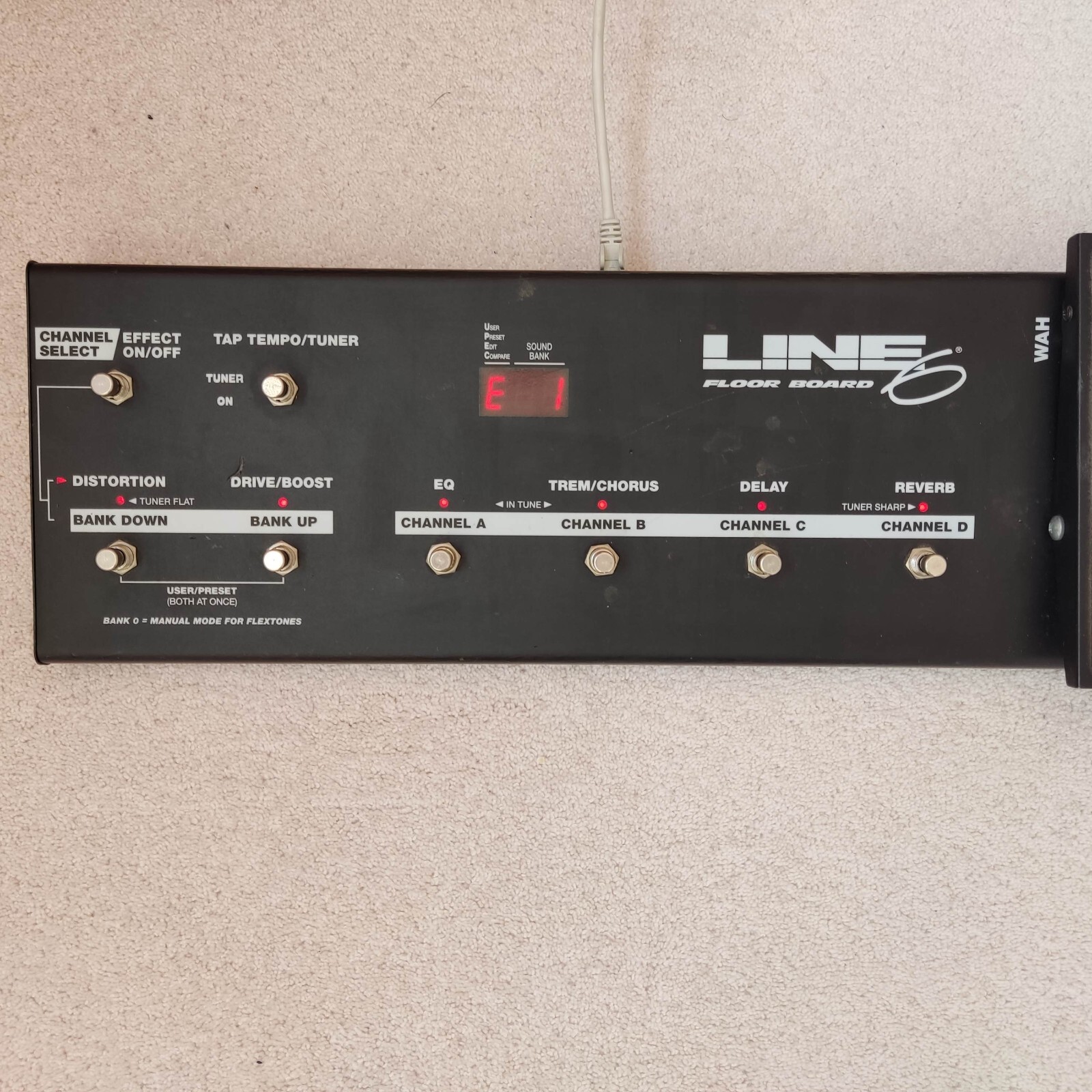 Line 6 Floor Board Pedal Foot Controller & 5m Network Connection Cable