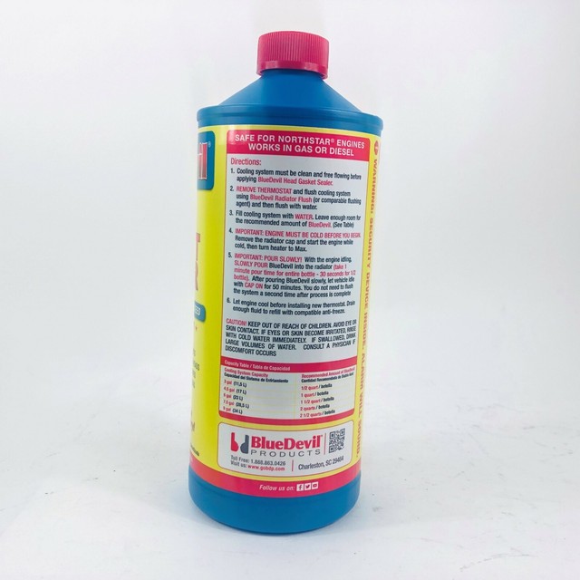BLUE DEVIL 38386 HEAD GASKET SEALER 32 OZ. REPAIR / BD38386 eBay