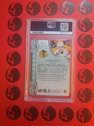 2019-20 Kirby Dach /25 PSA 9 Artifacts Rookie Redemption PoP 1 Rare SP-4 UD - Picture 3 of 3