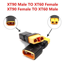 XT90 to XT60 Adaptor Plug XT-90 / XT-60 Connectors Male & Female RC Car Plane UK