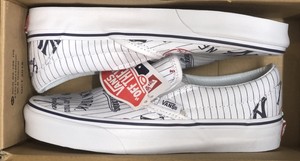 vans yankees slip ons