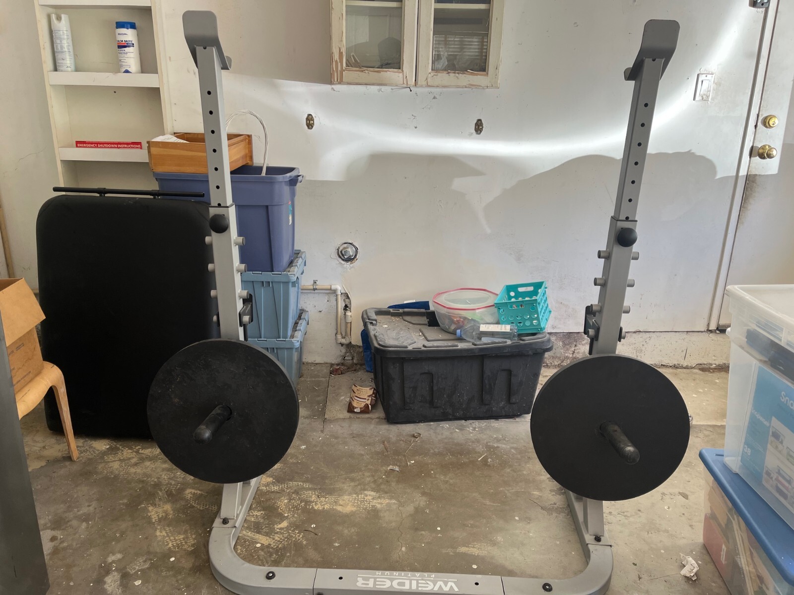 Weider - Multi-Function Barbell/Squat Rack - Height Adjustable
