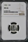 1963  10C  Roosevelt Dime NGC MS66   8159892-038