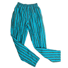 Vintage 80s Pull On Parachute Pants Womens S Blue Surf Vaporwave Gym Beach