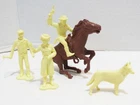 MARX ROY ROGERS PLAYSET CREAM CHARACTER FIGURE PAT BRADY DALE EVANS BULLET SET