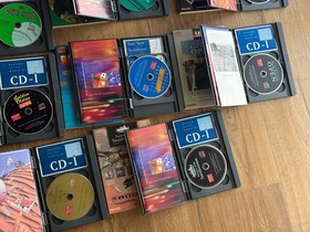 Lot of 14 Long Box Philips CD-I CDI w/slipcovers some discs have minor scratches