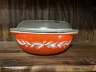 Vintage Pyrex Acorn 024 - reddish orange