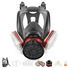 Full Face Gas Mask, Gas Masks Survival Nuclear and Chemical with 40Mm Activated