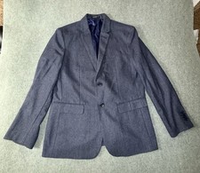 Banana Republic Blazer Jacket Navy Blue Wool Blend Men  s Size 42R