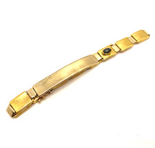 ✅Bracelet or jaune 18 carats ancienne Homme Vintage 18K 750 17gr avec Saphir ??