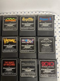 Coleco Vision & Adam Video Game Lot of 16 COLECOVISION Vintage TESTED WORKING