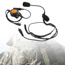 7.1-C8 Rear Mount Big Plug Tactical Headset For Kenwood TK-208 TK-220 TK-240