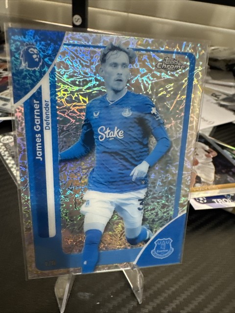 2026 Topps Premier League - James Garner #137 Frozen Fractor -1/0 Everton