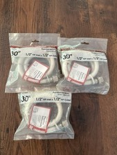 Watts Reinforced PVC 30" Faucet Connector 1/2" FIP X 1/2" FIP QTY-3