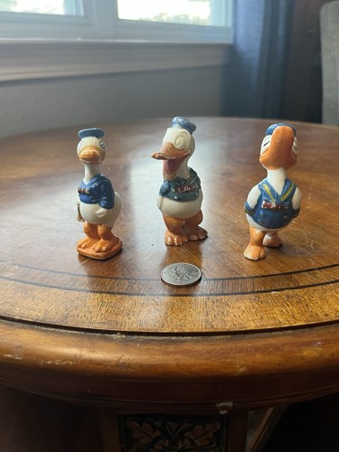 Vintage Bisque Donald Duck Figurines