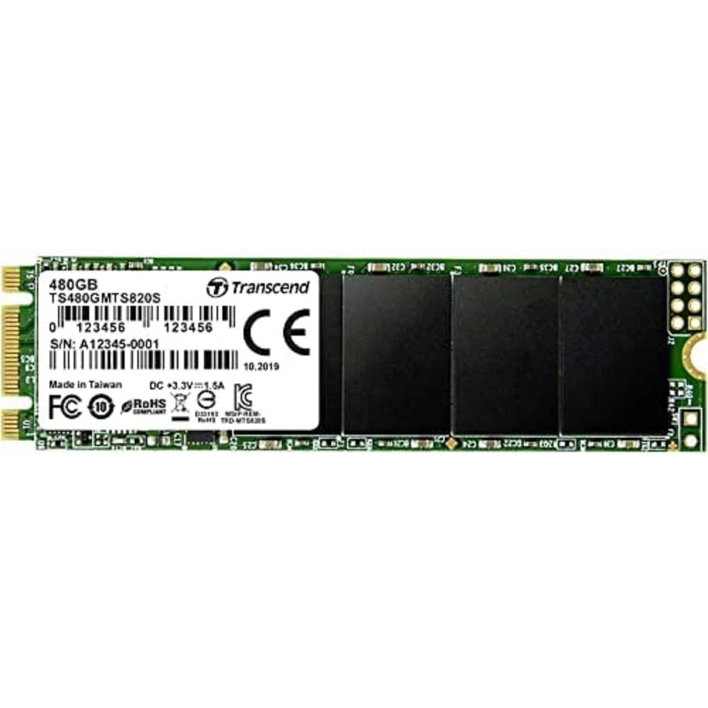 Transcend MTS820S 480 ГБ M.2 2280 SATA III 6 Гб/с Внутренний твердотельный накопитель (SS