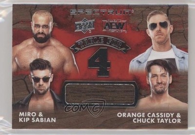 2021 AEW Spectrum Table for 4 Relics Miro Kip Sabian Orange Cassidy #T4-3 0n3f