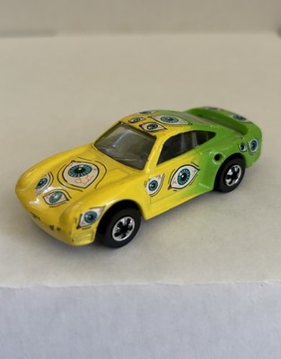 Hot Wheels Spoiler Sport Eyes Funny Car 1987 Yellow Green Very Good