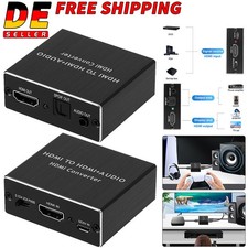 HDMI Stereo Audio Extractor Converter 4K * 2K HDMI to HDMI + Optical SPDIF 3.5mm