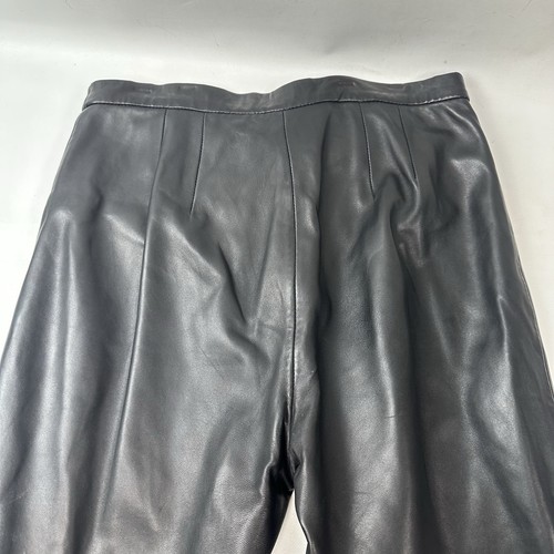 Siena Studio Women’s 10 Leather Pants Lined 30x32 High Rise - Picture 4 of 5
