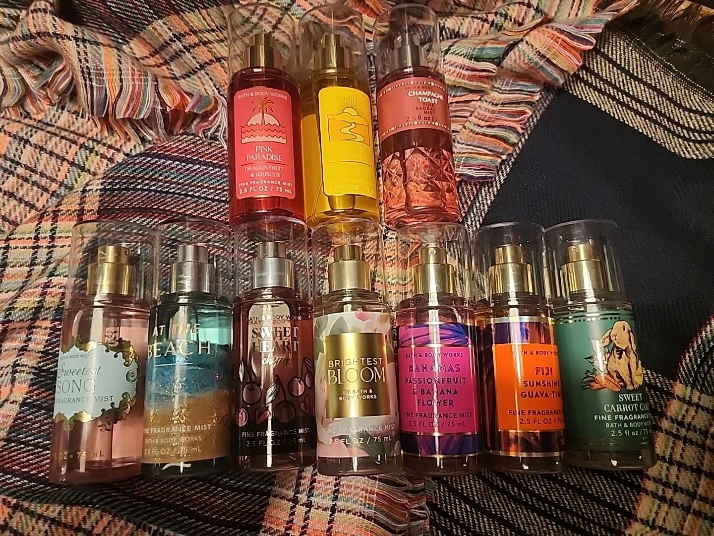 Assorted Bath & Body Works Huge Travel Mist Lot 2.5 oz  Each Retired Mix of 10!!