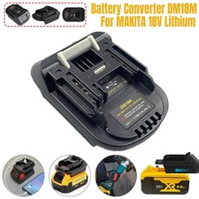Battery Adapter for Milwaukee 18V Battery Convert to for Makita 18V Tool DM18M