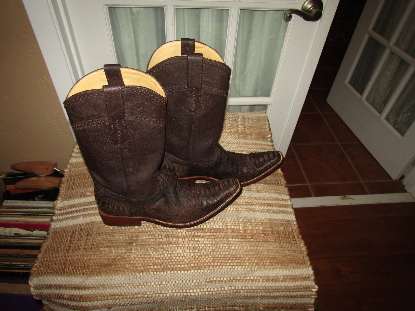 Caudra Brown Python Cowboy Western Boots Handmade… - image 5