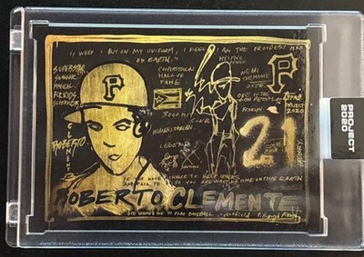 Topps PROJECT 2020 Card 362 - Roberto Clemente by Gregory Siff - Print Run: 2344