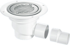 McAlpine TSG1SS-SL-SC 75mm Water Seal Gully Horiz Outlet for Sheet Flooring