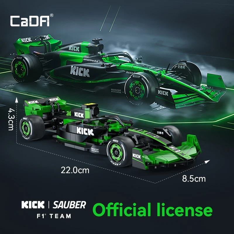 MOC Compatible LEGO - Set de construction voiture F1 Kick Sauber Neuf - Photo 3/4