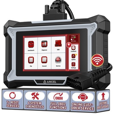 ANCEL DS100 Profi KFZ OBD2 Diagnosegerät Auto Scanner 7Services Deutsch 4System
