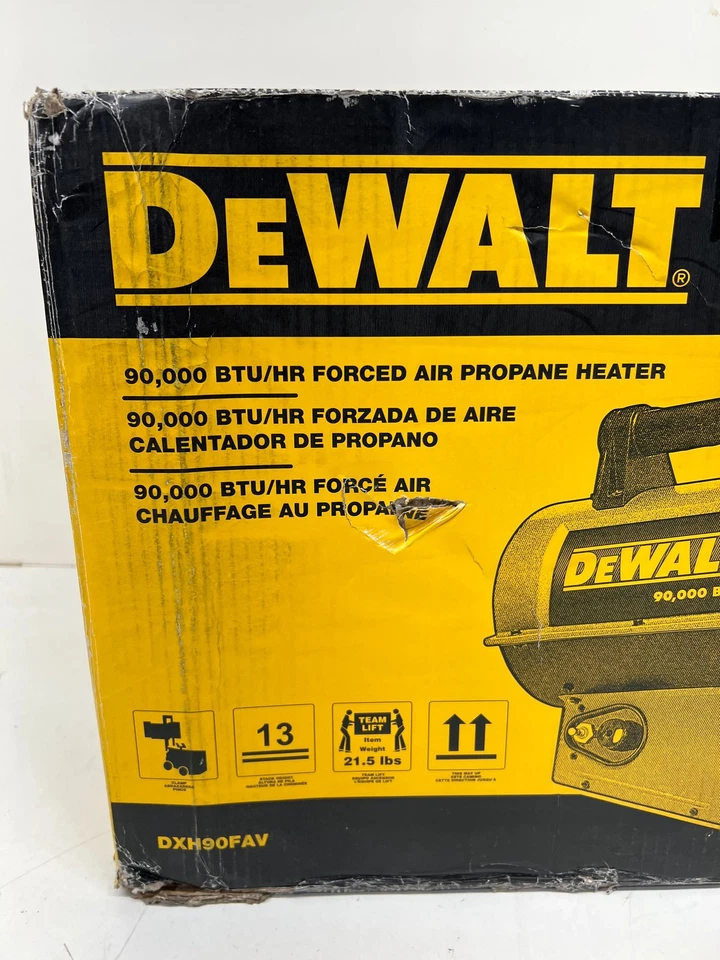 Dewalt 90,000 BTU Forced Air Propane Outdoor Space Heater DXH90FAV - Image 2 of 2