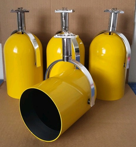 VTG MCM • Lightolier • Space Age • Yellow Canister • 75W Tracklight • Lot Of 4