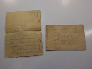 Military Letter 1924 20th Infantry Major Halsey Fort Sam Houston Texas Austin