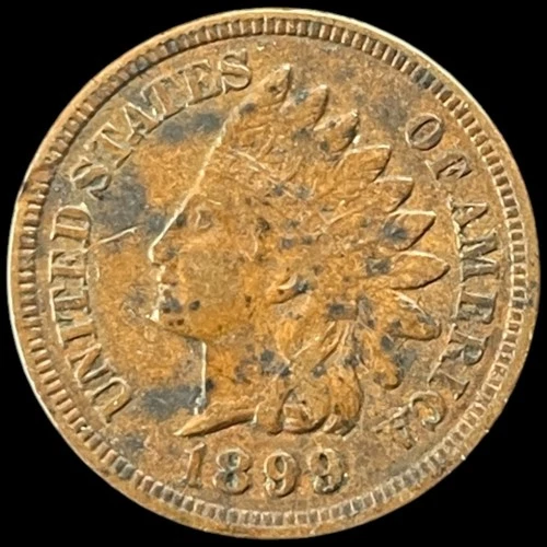 1899 Indian Head Cent EXCELLENT ~ AU! Penny Antique US 1c