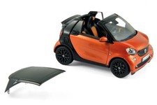 Norev 1/43 Smart Fortwo Cabrio 2015 Orange/Black 351422