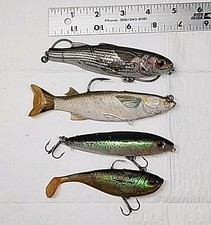 (4) Live Target Rapala Soft Swimbaits Combo Lot
