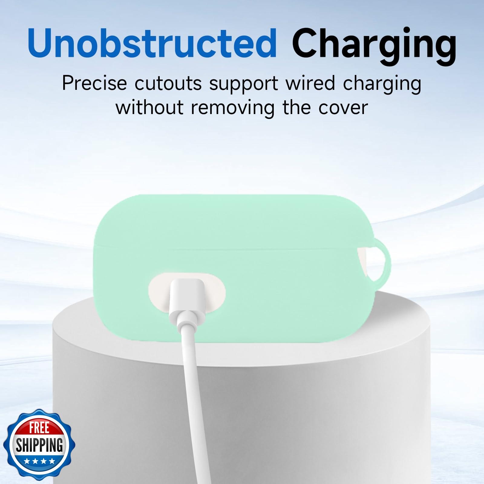 LDSXAY Compatible with Echo Buds 2023 Case Cover, Soft Silicone Shockproof Pr