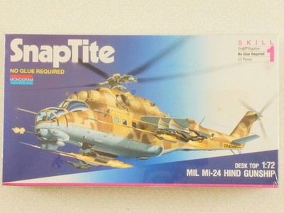 Monogram 1131 MiL MI-24 HIND Gunship KIT 1:72 sealed! OVP 1705-24-91