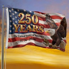 USA 250Th Anniversary Patriotic Design America Flag 3X5 Ft 1776-2026