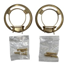 Lot of 2   2-1/4 Brass Clamp-On Shade Fitter ...
