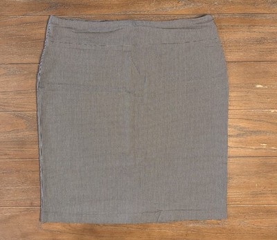SOHO Apparel Ltd. Black/White Houndstooth Knit Pencil Skirt Pull On XL