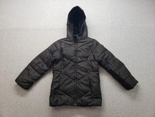Swiss  Tech Girl Puffer Jacket S Black Hooded Full Zip Lined Winter Outerwear