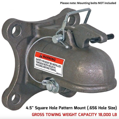 #ad #ad 2 5 16quot; 4 Hole Mounting Plate Coupler for Tow Trailer Tongue Ball Hitch Receiver $129.89