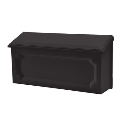 Wall-Mounted Mailbox, Rust-Proof Plastic, Black - UV-Inhibitor Finish for Daily