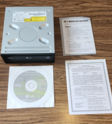 LG Super Multi DVD 20X Rewriter GSA-H55N Black NOS Vintage Bulk Pak 5-1/4'' w/SW