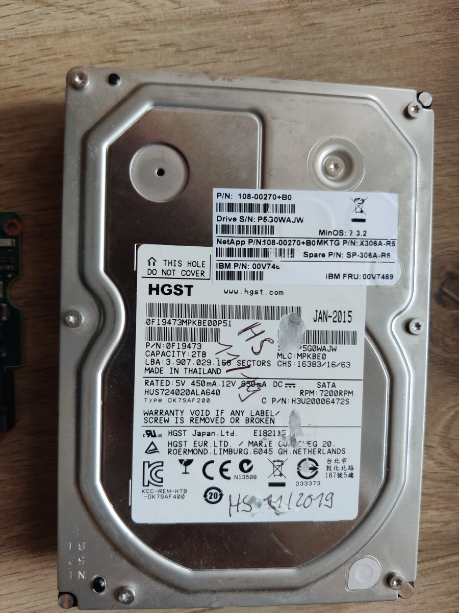 邦楽 Hard Disk Circuit imprimé de HDD HGST MDK E70917 339V-0 PCB HGST