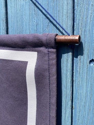 Vintage Polo Crest Ralph Lauren Werbebanner Paris hängendes Paar 46 x 123 cm - Bild 11 von 24