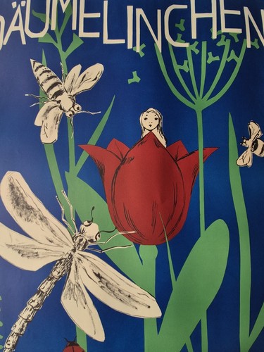 Plakat Däumelinchen Theater der Jungen Generation Dresden 1957 Original DDR - Bild 3 von 6