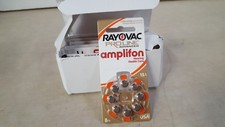 Lot of 80 - Rayovac Mercury Free Proline Advanced Size 13 Hearing Aid Batteries